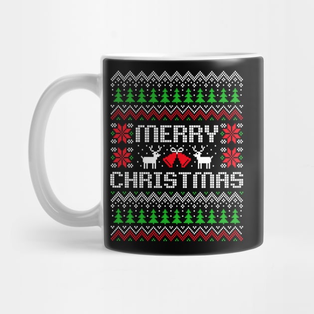 Ugly Christmas sweater Merry Christmas by Cute Tees Kawaii
